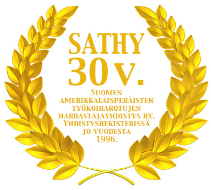 SATHY ry. on 27-vuotias, yhdisty on ollut yhdistysrekisteriss&auml; jo 21 vuotta! Toiminta aloitettiin jo muutamaa vuotta aikaisemmin. Enismm&auml;iset rodut SATHYssa olivat pitbullterrieri, amerikanbulldoggi ja amerikank&auml;&auml;pi&ouml;terrieri.